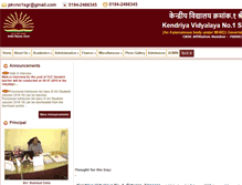 Tablet Screenshot of kvno1srinagar.org